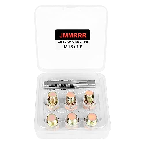 Oil Drain Plug Tap Thread Repair M13x1.5MM Oil Pan Screws Rethread | Oil Drain Plug Thread Repair Tool Kit Oil Pan Screws Rethread Tool - size: M13 X 1.5MM