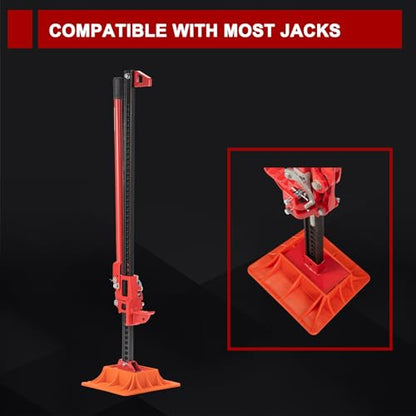 BUNKER INDUST Off-Road Base Compatible with Lift Jack,Farm Jack Board Mate Support Plate Sand Mud Snow Recovery Accessories for Truck Jeep ATV SUV UTV - color: Farm Jack Base