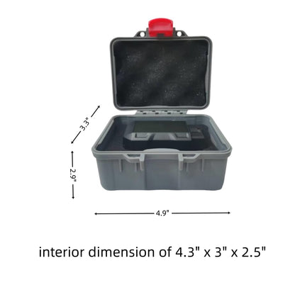 Waterproof & Shockproof Hard Case for BlueDriver Pro/TopScan OBD2 Scanners | Heavy-Duty Automotive Diagnostic Tool Organizer | Portable Lockable Case with Customizable Foam for Small Electronics