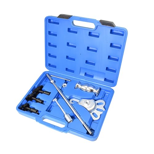 Rear Axle Bearing Remove Puller Tool Kit Bearing Remover Set with Slide Hammer Yoke and 3 Adapters, 1" to 2-7/8" IDs