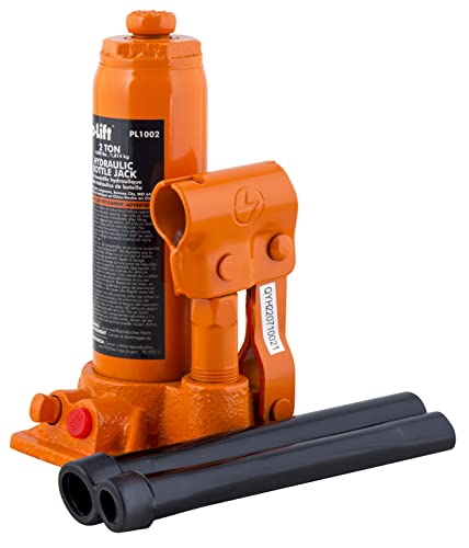 Pro-Lift 2 Ton Hydraulic Bottle Jack - Portable Car Jack 4000 Lbs Capacity with Pump Handle for Car Sedans SUV