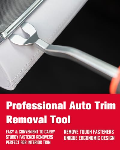 ROTATION Auto Trim Panel Car Door Upholstery Removal Tool | Flat U Tip - color: Red-U tip