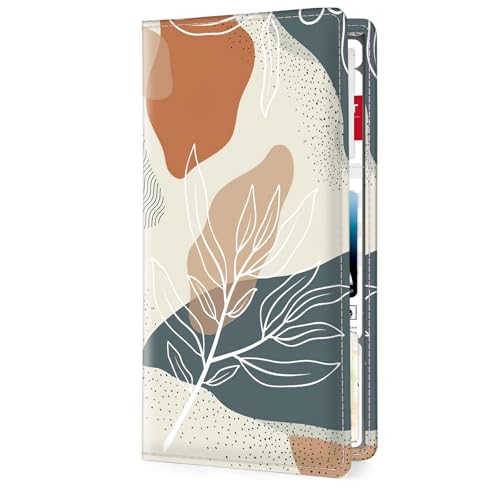 Car Registration and Insurance Holder，Colour Patterns Men Women Car License Document Registration and Insurance Card Holder - color: Bohemian leaves