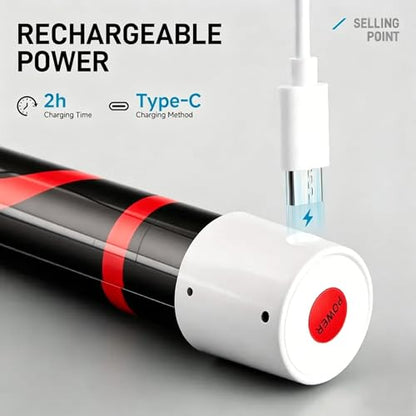 Flexible LED Flashlight Stick, 30in Rechargeable Bendable LED Light Stick, Handheld LED Work Light with 3 Brightness Modes for Car Repair, Mechanics, Garage & Under Hood Vehicle Inspection