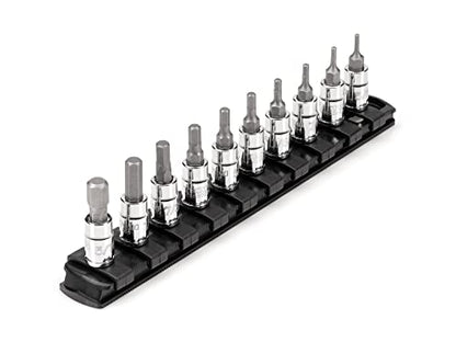 TEKTON Hex Bit Socket Set, 10-Piece | SHB90105 - size: 10-Piece (5/64-5/16 in.)