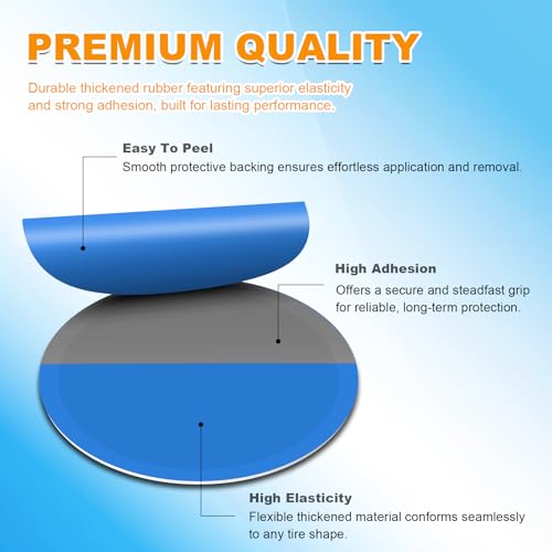 90 Pieces Tire Patches 32mm/42mm/58mm with Tire Patch Roller, Tube Patch Repair Kit, Tire Patch Kit Heavy Duty for Car, Truck, Motorcycle & Bike