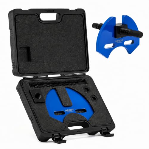 Mhot Wheel Hub Removal Tool Kit, Wheel Bearing Hub Remover Tool Set Compatible with 5 6 8 Lug Hub Assemblies on Cars and Trucks, Wheel Hub Buster Puller with Carrying Case - color: BLACK