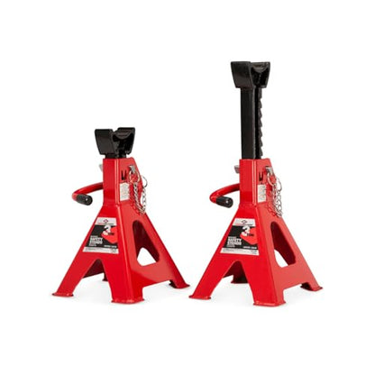 AFF 3 Ton Jack Stand Set - Heavy Duty Ratchet Style Jack Stands - Pair - size: 3 Ton