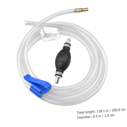 FOMIYES Manual Suction Hose Pump for Car and Fish, Water and Oil Transfer Siphon Tube with Sturdy Pvc Material, and Liquid Suction Kit for Automotive and Aquarium Use