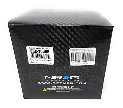 NRG (SRK-200) Orange Aluminum GEN 2.0 Racing Performance Steering Wheel Quick Release Adapter Fit 2-Way 6-Hole Pattern Design - color: Orange