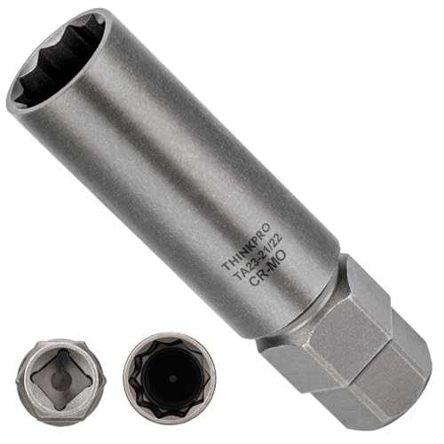 10 Spline Lug Nut Socket for TA23-21/22 10 Spline Lug Nut Key | Dual Drive 10 Point Wheel Lock Key, Compatible with Bimecc 10 Point Socket - color: Ta23-21/22