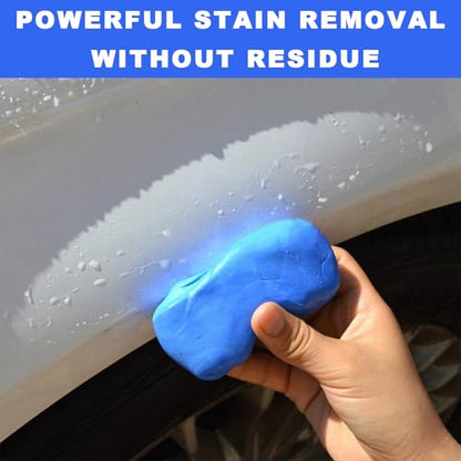 4 PCS 100g Car Clay Bar, No Scratch Auto Detailing Cleaner Magic Clay Bar, Premium Grade Automotive Wash Detailing Claybar Cleaner Kit for Most Cars SUVs RVs Trucks (Blue) - color: Blue