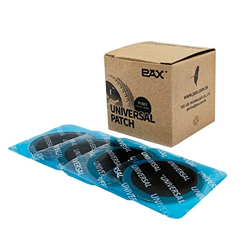PAX 30 Pcs 42mm Round Universal Tube and Tire Repair Patches, for Radial and Bias Tires, Motorcycle, Automobile, Truck, Agricultural Vehicles, BMX, ATVs, River Floating, Inflatable Rubber - size: 42mm