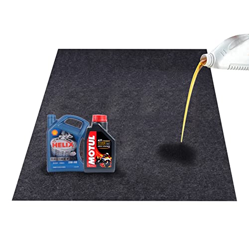Felt Fabric Absorbent Material Garage Floor Oil Spill Mat,Under Sink Mat, Protects Garage Floor(36inches x 36inches) - size: 36inches x 36inches