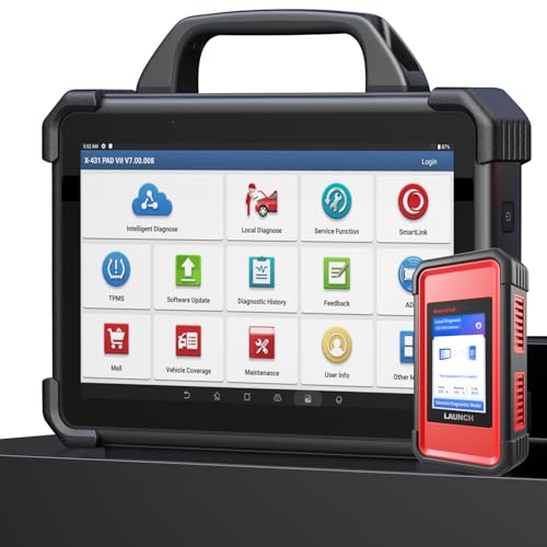 Launch X431 PADVII Elite, 2026 Full Function Diagnostic Scanner, J2534 J2534 Protocol, HD Trucks, EVs, Topology Map, 60+Service,Online Coding, Bidirectional Scan Tool,