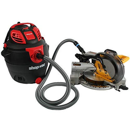 Cen-Tec Systems 94720 Quick Click 20 Ft. Hose for Home and Shop Vacuums with Expanded Multi-Brand Power Tool Adapter Set for Dust Collection - size: 20 Ft. Hose