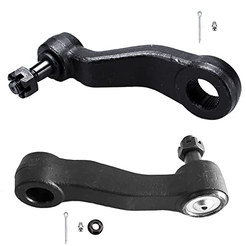 Idler Arm and Pitman Arm Kit w/ 3 Groove Spline 2pc K6535 K6654 for Chevrolet Avalanche Silverado 1500 HD 2001-2006, Suburban 2500 2000-2012, for GMC Sierra 2500 HD 2001-2007, Yukon XL 2500 01-13