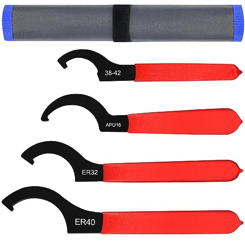 4pcs Coilover Spanner Wrench Set Adjustable Shock Wrench Heavy Duty Steel C Spanner for Most Coil Overs Shocks Adjustment and Suspension System - size: 4 Pcs