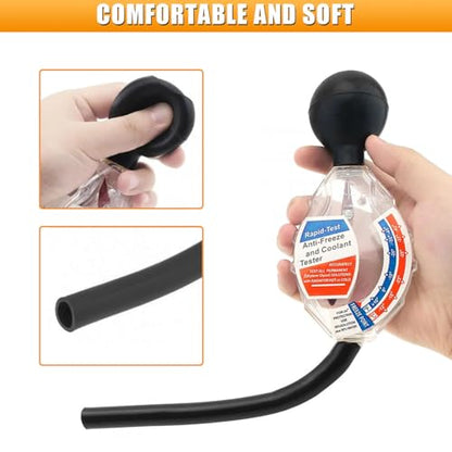 No-Spill Coolant Funnel Kit with Coolants Tester, Spill-Proof Coolant Filling Funnel Radiator Flush Kit with Adapters, Universal Radiator Bleeder Funnels Fill Kit for Most Cars (15PCS&Tester) - color: 15PCS&Tester
