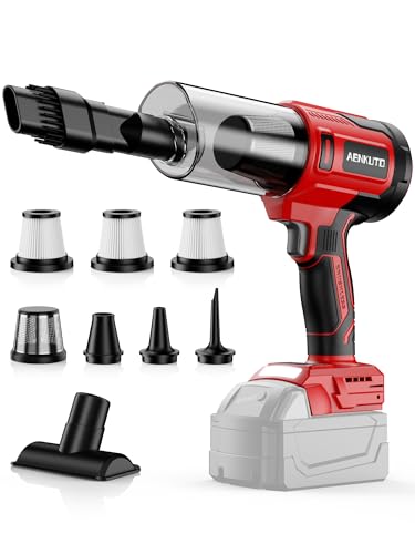 Handheld Electric Vacuum Cleaner Compatible with Milwaukee 18V Battery, Portable Handheld Vacuum for Pet Hair & Sand, Capable of Quick Vehicle Interior & Garage Cleanup, (Battery Not Included)
