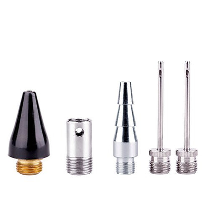 Air Blow Gun Accessory Kit with 5 Interchangeable Nozzles - 7 Pieces Air Compressor Tools Kit