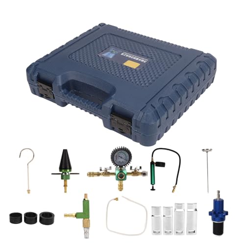 Universal Coolant System Vacuum Refill Kit with Antifreeze Changer, Leak Tester, for Most Vehicles, Efficient and Convenient Toolbox with 15 Piece Set