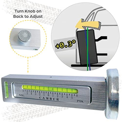Camber Alignment Tool - Magnetic Wheel Alignment Gauge for Precise Adjustments