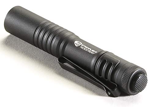 Streamlight 66318 MicroStream 45-Lumen Everyday Carry Pocket Flashlight with AAA Alkaline Battery, Black