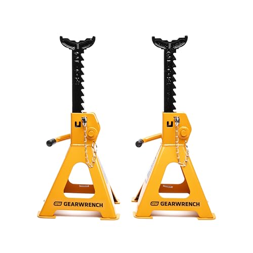 GEARWRENCH 2 Ton Ratcheting Jack Stands - Pack of 2 | GWJS2T - style: 2 Ton