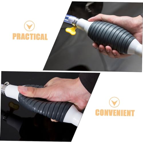 Amosfun Manual Oil Pump Hose Kit for Vehicles Efficient Fuel Transfer Pump Siphon Hose for Truck and Car Maintenance