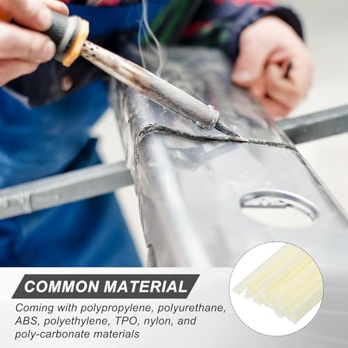 Plastic Welding Rods, Welder Rod High-Strength Waterproof Fit for Repairing Plastic - color: Beige