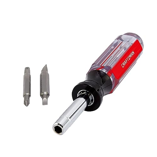 CRAFTSMAN Screwdriver Multi-Bit Set, 6 in 1, Acetate Handle (CMHT66052) (Pack of 6) - size: (Pack of 6)