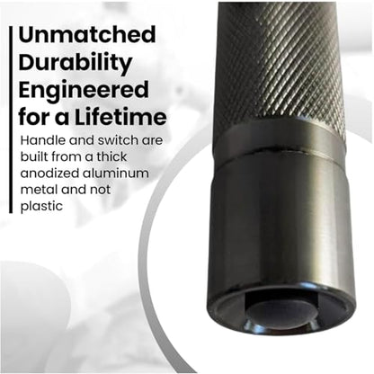 4th Generation Doctor Mom LED Pocket Pro Otoscope with Both Adult and Pediatric Disposable Specula Tips, Battery, and Protective Hard Plastic Case - Black - color: Black