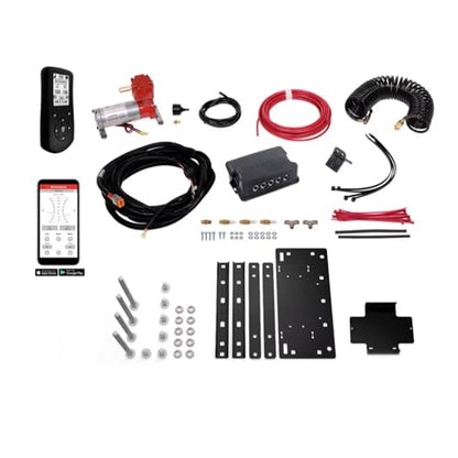 TrendsAuto Firestone Airide Ride-Rite Air Helper Springs Rear Kit & Remote Heavy Compressor with Dual Wireless App fits 2012-2026 Silverado Sierra C3500HD Cab-Chassis | TrendsAuto Decal - size: Dual Path