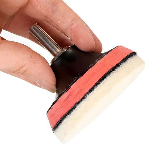 9PCS Car Glass Polishing Kit, Vehicle Windscreen Scratch Remover Set with 100g Cerium Oxide Powder Felt Buffing Pad, Automotive Glass Window Scratch Repair Kit, Universal Fit