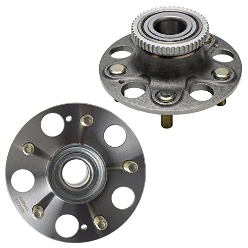 Detroit Axle - Pair Rear Wheel Bearing Hubs for Acura 2002-2006 RSX 2004-2005 Honda Civic, Wheel Hub Bearings Assembly Replacement [5 Lug w/ABS] - style: 512259-DA x2/Pair