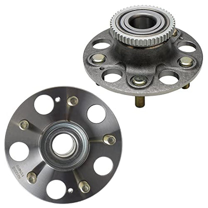 Detroit Axle - Pair Rear Wheel Bearing Hubs for Acura 2002-2006 RSX 2004-2005 Honda Civic, Wheel Hub Bearings Assembly Replacement [5 Lug w/ABS] - style: 512259-DA x2/Pair