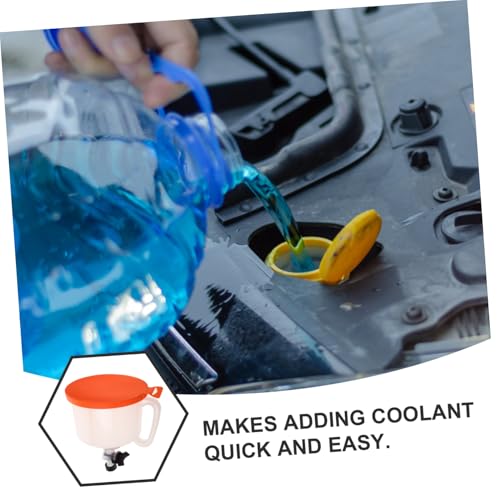 Hemobllo 15PC Spill Proof Radiator Funnel Kit for Coolant Flush Cooling System Funnel Accessory Auto Radiator Filling Tool Bendable Spout