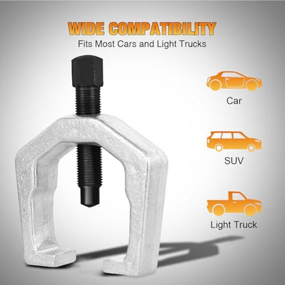 GOOACC 5-in-1 Ball Joint Separator Kit, Front End Service Set with Pitman Arm Puller and Tie Rod End Removal Tool, Heavy Duty Ball Joint Splitter for Cars Light Trucks