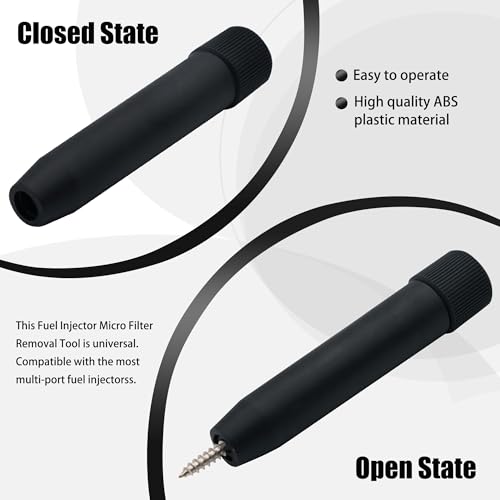 JA&MIU Fuel Injector Micro Filter Removal Tool Filter Basket Remove Extractor