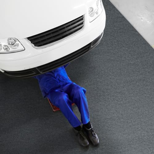 Tangkula 17' x 7.4' Garage Floor Mat, Absorbent Oil Spill Parking Mat for Under Car, Reusable & Washable Garage Flooring Rug, Protects Garage & Shop Floor, Non Slip & Waterproof Backing, Includes Tape