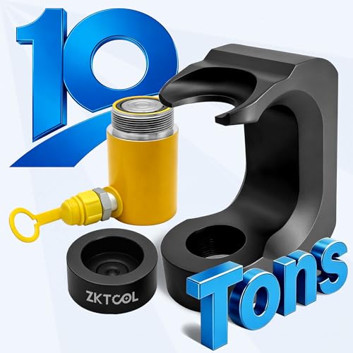ZKTOOL Hydraulic Pneumatic Ball Joint Separator Puller, Heavy Duty Control Arm Ball Joint Removal Tool Compatible with Land Rover Jaguar,Steering Suspension Extractor, Replace JLR-204-793A JLR-204-838 - color: Black