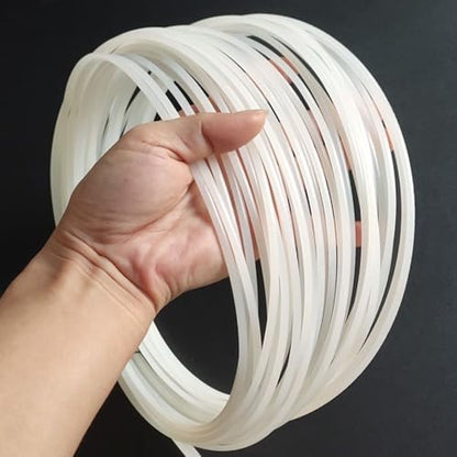 50 Feet White HDPE Plastic Welding Rod,1/8" Diameter,High Density Polyethylene Welding Rod for Car Bumper,Water Tanks,Canoe and Plastic Bins - color: White
