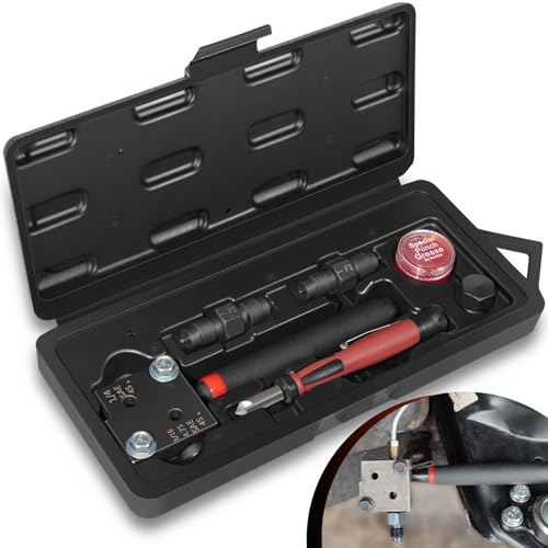 Bonbo 33260 Single/Double Flaring Tools Kit Fits for 3/16" and 1/4" Tubing on Most Vehicles - Brake Lines in Tight Spaces