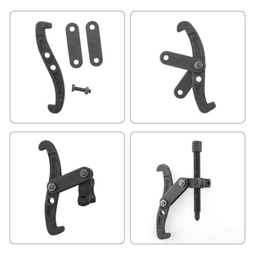 ChgImposs 4 Inch 2-Jaw & 3-Jaw Bearing Puller, High Carbon Steel Gear and Pulley Remover Tool for Automotive, Motorcycle, and Machinery Repair - size: 4 Inch