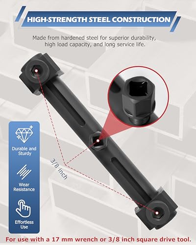 DAYUAN Universal Crankshaft Pulley Puller Tool Kit, V-Ribbed Pulley Kits | Ribbed Drive Pulley Puller, Adjustable Crankshaft Remover,for Crankshafts, Alternators, Air Conditioning Units, Water Pumps