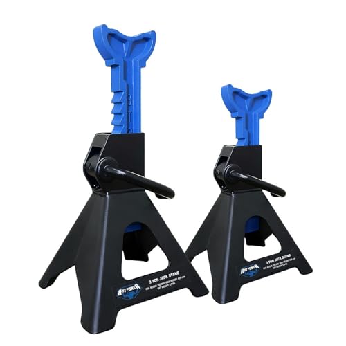 ANTPOWER Jack Stands 3 Ton (6,600 LBs) Heavy Duty Car Jacks Stand,11.2"-16.8" Adjustable Height for Lifting Automotive Small SUV, Pickup 1 Pair - style: basic