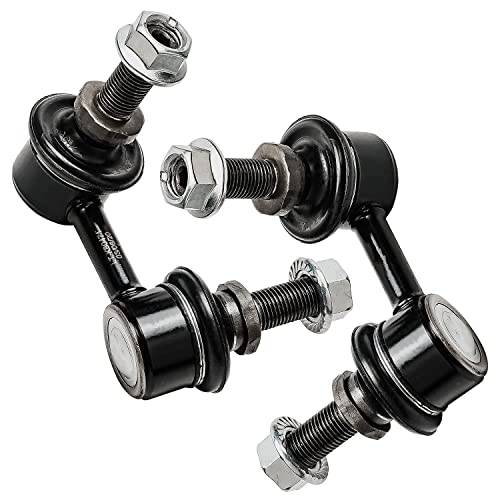 Detroit Axle - 4WD Front Struts w/Coil Spring Sway Bars + Rear Shock Absorbers Replacement for 2005-2019 Nissan Frontier 4.0L - 6pc Set - size: 6AQS47311/Shock Kit