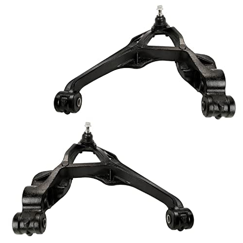 Detroit Axle - Front End Suspension Kit for 2011-2019 Chevrolet Silverado 2500HD 3500HD GMC Sierra 2500HD 3500HD, Lower & Upper Control Arms Outer & Inner Tie Rods Replacement - size: 8CS48221/8PC