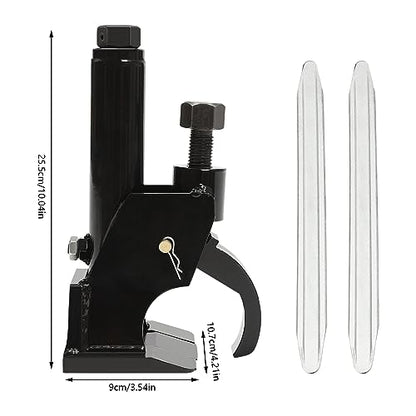 LYNICESHOP Manual Tire Bead Breaker - Fits 10-21 Inch Tires, Heavy Duty Iron Construction with 2 Crowbars, Easy-Operated Tire Repair Tool for ATV Golf Cart Bus Truck Semi